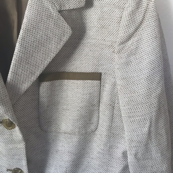 Le Suit by Kasper Cream Blazer size 12p - Picture 3 of 5